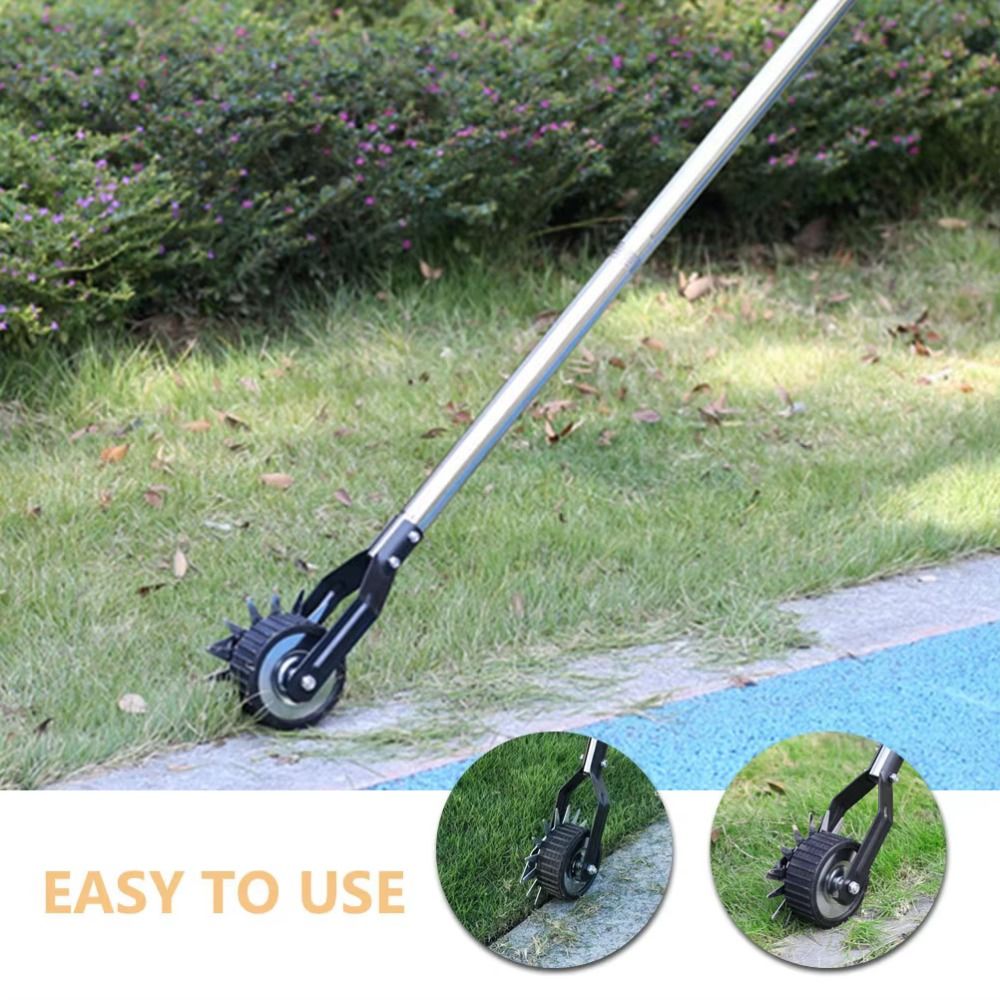 Gardening Tools Edger - Pemangkas Rumput Manual Stainless Steel dengan