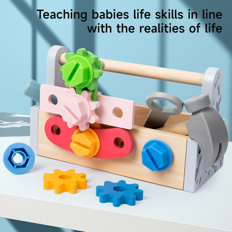 Gardening Tools Kit For Kids - Kotak Perkakas Kayu untuk Anak-anak, Mainan