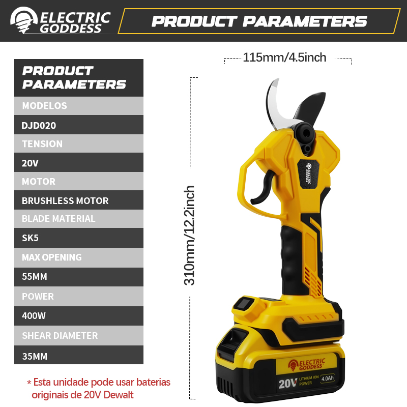 Gunting Pangkas Listrik Tanpa  - Pruning Shears ulasan dan harga