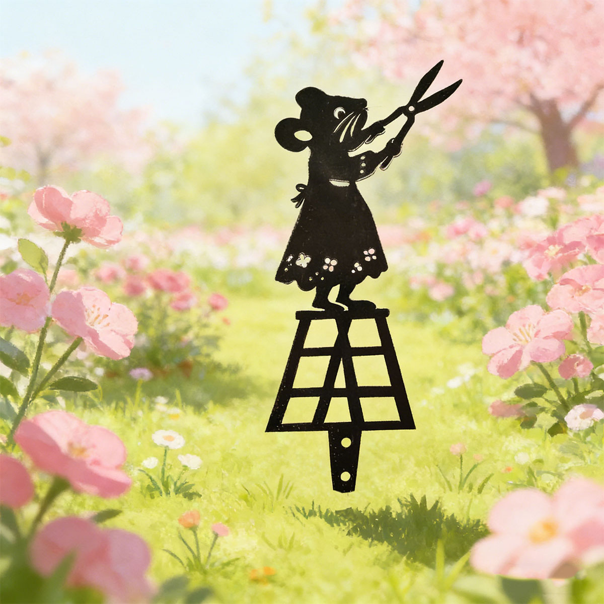 Kolom Taman Logam Garis Siluet - Gardening Tools Basic ulasan dan harga