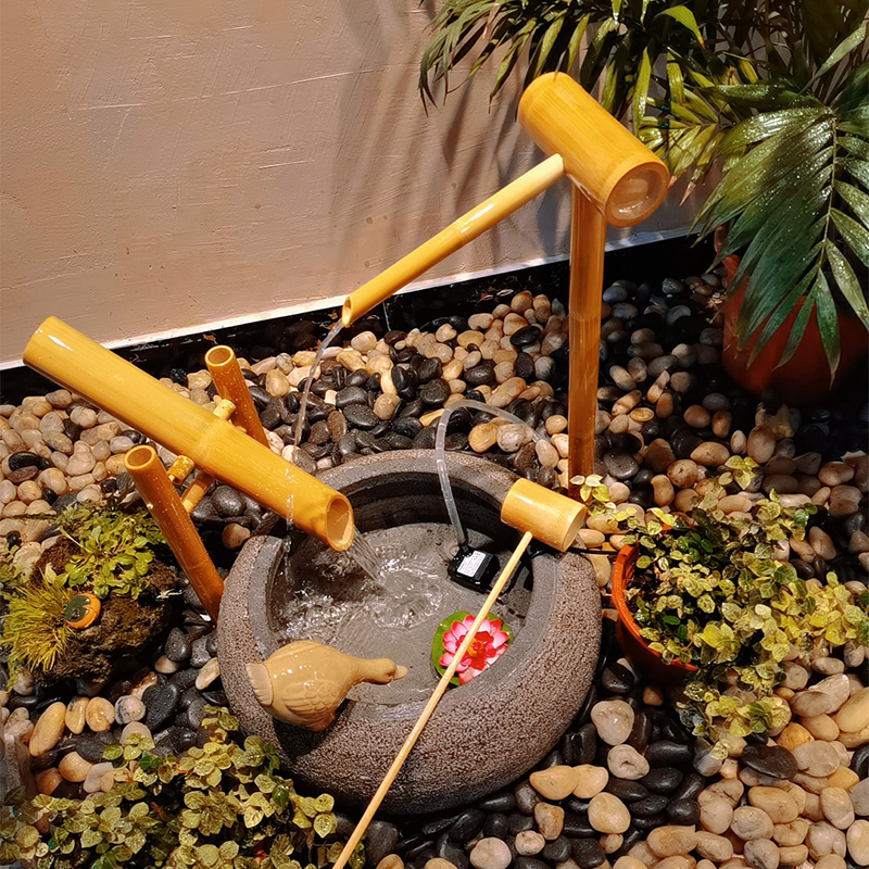 Mangkuk batu Jinglu bambu Jepa - Gardening Tools Japanese ulasan dan harga